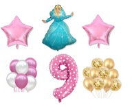 Mini sada Frozen Frozen 9 narodeninových balónov Mini sada Frozen Frozen 9 narodeninových balónov