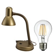 Stolná lampa L1 GOLD, stojaca stolná lampa + 8W LED žiarovka Stolná lampa L1 GOLD, stojaca stolná lampa + 8W LED žiarovka