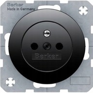 Jednozásuvka bez R.1 R.3 Berker Hager čierna Jednozásuvka bez R.1 R.3 Berker Hager čierna