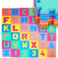 PENOVÁ PODLOŽKA, PENOVÝ PUZZZLE, PÍSMENA, ČÍSLA, 36 ks PENOVÁ PODLOŽKA, PENOVÝ PUZZZLE, PÍSMENA, ČÍSLA, 36 ks