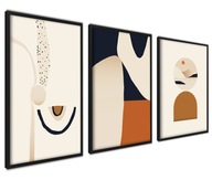 Abstrakcie na stenu Sada plagátov 40x50cm 3 ks Abstrakcie na stenu Sada plagátov 40x50cm 3 ks
