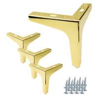 Sada 4 kusov nábytkovej nohy Anchor, zlatý chróm, výška 13 cm Sada 4 kusov nábytkovej nohy Anchor, zlatý chróm, výška 13 cm