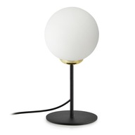 STOLNÁ NOČNÁ LAMPA Čierna ZLATÁ MLIEČNA GUĽA STOLNÁ NOČNÁ LAMPA Čierna ZLATÁ MLIEČNA GUĽA