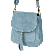Dámska kožená kabelka Suede retro messenger bag