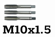 Ručné závitníky M10x1,5mm 3 ks, Rock FORCE malé množstvo skladom