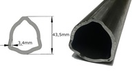 Rúrka vývodového hriadeľa, profilovaný trojuholník 43,5x3,4mm 1m