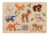Puzzle s rúčkami, Lesné zvieratká Puzzle s rúčkami, Lesné zvieratká