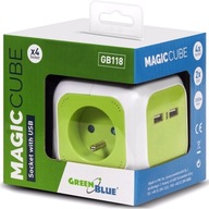 MAGIC CUBE PREDLŽOVACÍ KÁBEL 4 ZÁSUVKY 2x USB 1,4m STOLNÝ POD STOLNÝM HQ MAGIC CUBE PREDLŽOVACÍ KÁBEL 4 ZÁSUVKY 2x USB 1,4m STOLNÝ POD STOLNÝM HQ