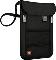 Bezpečná peňaženka Ochranné puzdro RFID Antiscan Black Bezpečná peňaženka Ochranné puzdro RFID Antiscan Black
