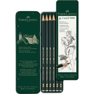 ceruzky Set Faber-Castell 9000 6ks 8B-HB met