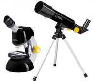Súprava ďalekohľadu a mikroskopu National Geographic