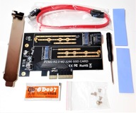 Adaptér PCI-e na SSD M.2 NGFF / NVMe Adaptér PCI-e na SSD M.2 NGFF / NVMe