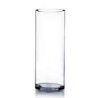 Sklenená valcová váza 30 fi 15 cm Hrubé sklo