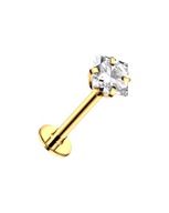 PIERCING Zlaté náušnice Labret so štvorcovým zirkónom Lobe Helix 1,2/8/3 PIERCING Zlaté náušnice Labret so štvorcovým zirkónom Lobe Helix 1,2/8/3