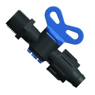 Otočný ventil QJ pre 16 mm odkvapkávacie potrubie