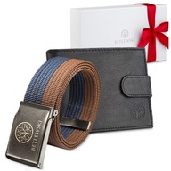BETLEWSKI Kožená peňaženka s popruhom a elegantnou darčekovou krabičkou