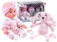 Rozkošná bábika BABY + plyšový zajačik