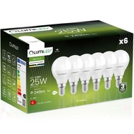 6x E14 P40 LED žiarovka 2,5W = 25W 249lm 4000K Neutrál 180° LUMILED 6x E14 P40 LED žiarovka 2,5W = 25W 249lm 4000K Neutrál 180° LUMILED
