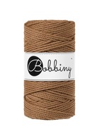 Bobbiny Macrame šnúra 3mm 100m 3vrstvá karamelová Bobbiny Macrame šnúra 3mm 100m 3vrstvá karamelová