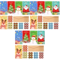 Vianočné darčekové karty Stocking Stuffer 3 kusy