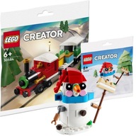 LEGO Creator 30584 Vianočný vláčik + LEGO Creator 30645 Snehuliak