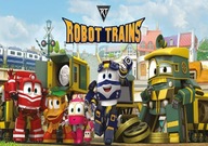 Tortová oblátka ROBOT VLAKY Potlač cukru A4 Tortová oblátka ROBOT VLAKY Potlač cukru A4