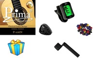 KLASICKÉ GUITAROVÉ STRUNY + TUNER + TRUSNICE + KĽUKY KLASICKÉ GUITAROVÉ STRUNY + TUNER + TRUSNICE + KĽUKY