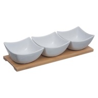 SNACK BOWLS bambusový podnos DIP SET SNACK BOWLS bambusový podnos DIP SET