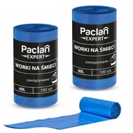 PACLAN vrecia na odpadky 60L 100 ks, sada 2 roliek PACLAN vrecia na odpadky 60L 100 ks, sada 2 roliek