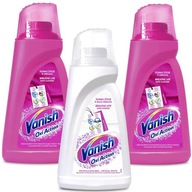Vanish Oxi Action Odstraňovač škvŕn Farba Biela 3x 1l MIX Vanish Oxi Action Odstraňovač škvŕn Farba Biela 3x 1l MIX