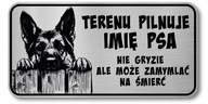 Pozor psov znak - nemecký ovčiak Pozor psov znak - nemecký ovčiak