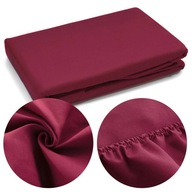 Posteľná plachta 180x200 s gumičkou Bolzano Burgundy Posteľná plachta 180x200 s gumičkou Bolzano Burgundy