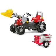 Rolly traktor s lyžicou a prívesom červený 811397