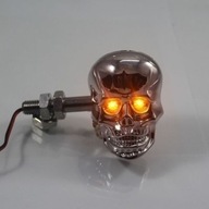 Ukazovateľ smerových svetiel v striebornom štýle Punk Skull Ukazovateľ smerových svetiel v striebornom štýle Punk Skull