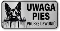 Pozor psov znak - nemecký ovčiak Pozor psov znak - nemecký ovčiak