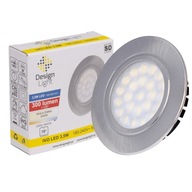 LED svietidlo 230V AC 3,5W Oceľové, poškriabané, studená biela