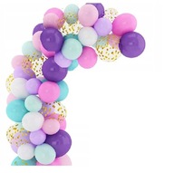 GIRLAND BALOONS so stuhou MERMAID jednorožec JEDNOROŽEC GIRLAND BALOONS so stuhou MERMAID jednorožec JEDNOROŽEC