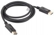 DisplayPort kábel Lanberg M/M 1,8m 4K čierny DisplayPort kábel Lanberg M/M 1,8m 4K čierny
