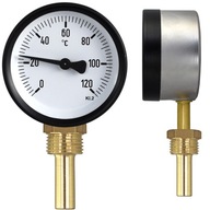 Vertikálny radiálny číselníkový teplomer 63mm 1/2 AHQ+ Vertikálny radiálny číselníkový teplomer 63mm 1/2 AHQ+