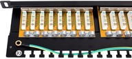 Tienený patchpanel PGF-6FTP24-B8 U0.5 19" 24p Tienený patchpanel PGF-6FTP24-B8 U0.5 19" 24p