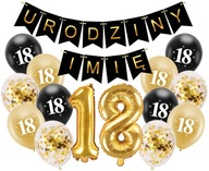 BALÓNKY Sada dekorácií na 18. NARODENINY Dekorácie na 18. narodeniny BALÓNKY Sada dekorácií na 18. NARODENINY Dekorácie na 18. narodeniny