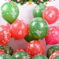Vianočné balóny 10'' 25 cm VESELÉ VIANOCE 10 KS