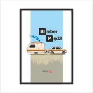 Obraz na stene Bimber Pędź Niewiadów + Fiat 126p