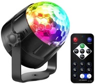 DISCO LED diskoguľa RGB zvukový senzor DISCO LED diskoguľa RGB zvukový senzor