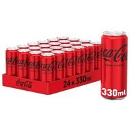 Coca Cola ZERO cukor ZERO kalórií 24 kusov 330ml Coca Cola ZERO cukor ZERO kalórií 24 kusov 330ml