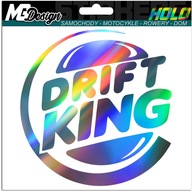 Samolepka na auto DRIFT KING BURGER HOLOGRAM Samolepka na auto DRIFT KING BURGER HOLOGRAM
