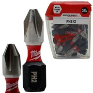 NÁRAZOVÝ BIT PH2 KRÁTKY 25MM ODOLNÉ BROTY SHOCKWAVE SADA 25 ks NÁRAZOVÝ BIT PH2 KRÁTKY 25MM ODOLNÉ BROTY SHOCKWAVE SADA 25 ks