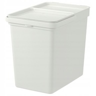 IKEA HALLBAR Kôš, svetlošedá nádoba, 22 l, veko IKEA HALLBAR Kôš, svetlošedá nádoba, 22 l, veko