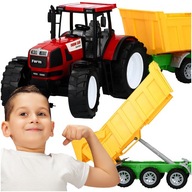 TRAKTOR S NÁKLADNÝM NÁKLADOM PRÍVESOVÝ TRAKTOR NA HRAČSKÝ POHON PRE DETI VEĽKÝ 53CM TRAKTOR S NÁKLADNÝM NÁKLADOM PRÍVESOVÝ TRAKTOR NA HRAČSKÝ POHON PRE DETI VEĽKÝ 53CM