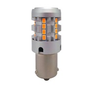 oranžová LED žiarovka PY21W BAU15S 12-24V CANBU